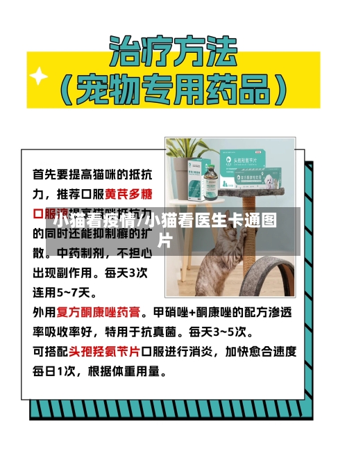 小猫看疫情/小猫看医生卡通图片-第2张图片