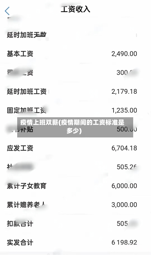 疫情上班双薪(疫情期间的工资标准是多少)-第1张图片