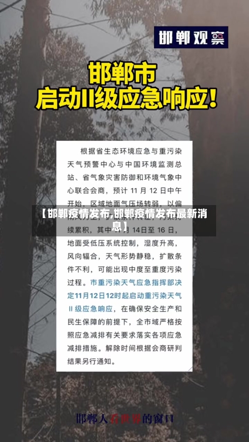 【邯郸疫情发布,邯郸疫情发布最新消息】-第2张图片