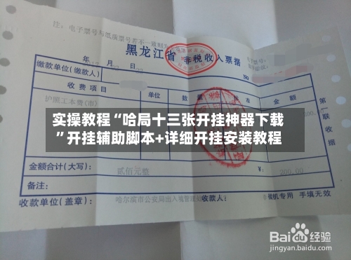 实操教程“哈局十三张开挂神器下载”开挂辅助脚本+详细开挂安装教程-第1张图片