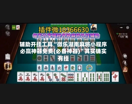 辅助开挂工具“微乐湖南麻将小程序必赢神器免费(必备神器)	”其实确实有挂-第2张图片