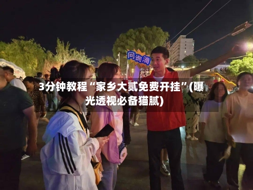 3分钟教程“家乡大贰免费开挂	”(曝光透视必备猫腻)-第2张图片