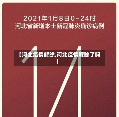 【河北疫情解除,河北疫情解除了吗】-第2张图片