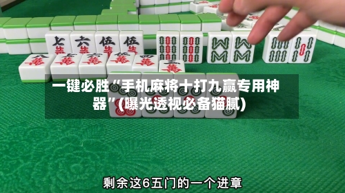 一键必胜“手机麻将十打九赢专用神器”(曝光透视必备猫腻)-第1张图片