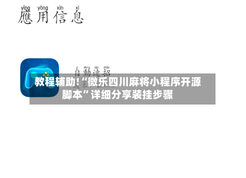 教程辅助!“微乐四川麻将小程序开源脚本”详细分享装挂步骤-第3张图片