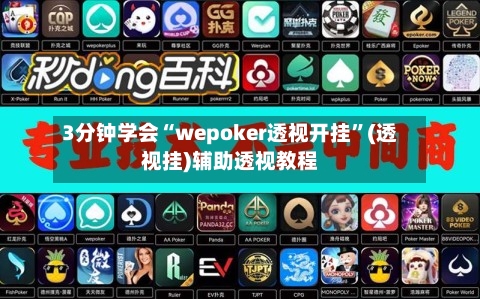 3分钟学会“wepoker透视开挂”(透视挂)辅助透视教程-第3张图片