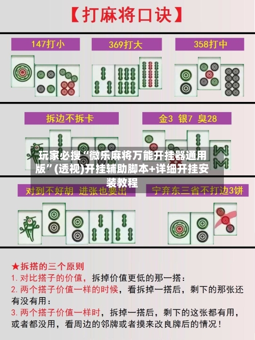 玩家必搜“微乐麻将万能开挂器通用版	”(透视)开挂辅助脚本+详细开挂安装教程-第2张图片