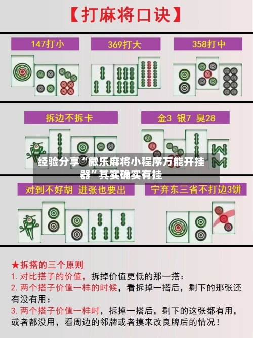 经验分享“微乐麻将小程序万能开挂器”其实确实有挂-第1张图片