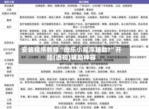 安装程序教程“微乐小程序辅助?	”开挂(透视)辅助神器-第2张图片