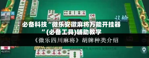 必备科技“微乐安徽麻将万能开挂器	”(必备工具)辅助教学-第2张图片