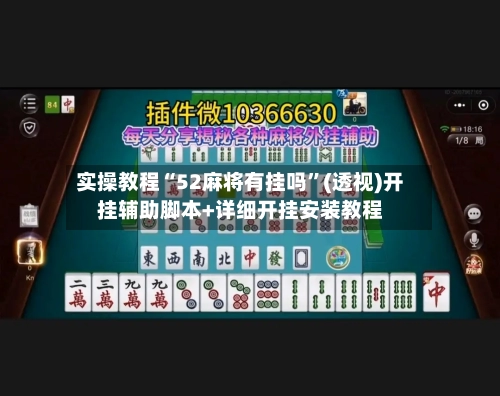 实操教程“52麻将有挂吗”(透视)开挂辅助脚本+详细开挂安装教程-第3张图片