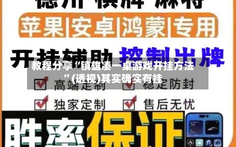 教程分享“镇雄凑一桌游戏开挂方法	”(透视)其实确实有挂-第2张图片