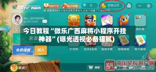 今日教程“微乐广西麻将小程序开挂神器”(曝光透视必备猫腻)-第3张图片