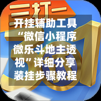 开挂辅助工具“微信小程序微乐斗地主透视”详细分享装挂步骤教程-第2张图片
