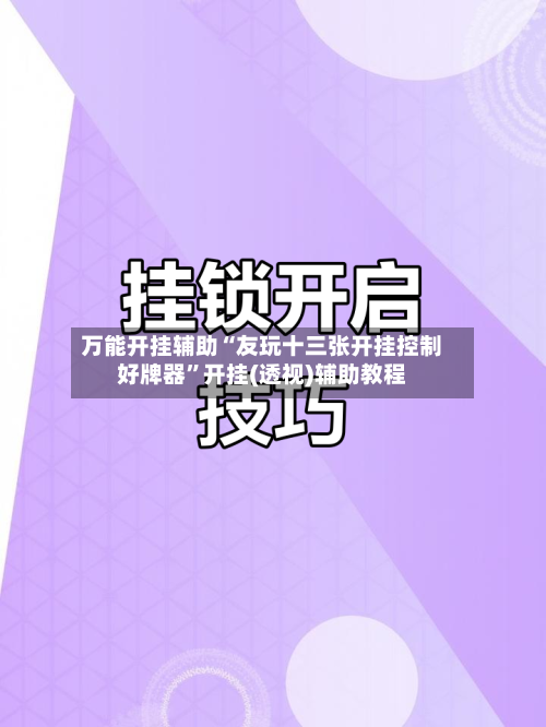 万能开挂辅助“友玩十三张开挂控制好牌器	”开挂(透视)辅助教程-第1张图片