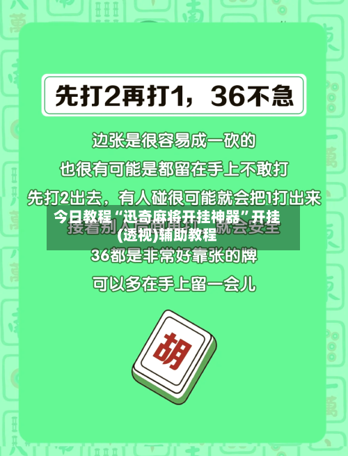 今日教程“迅奇麻将开挂神器	”开挂(透视)辅助教程-第2张图片
