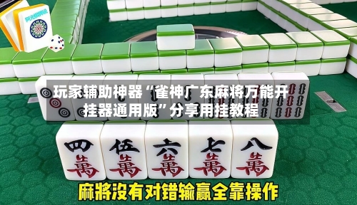 玩家辅助神器“雀神广东麻将万能开挂器通用版	”分享用挂教程-第2张图片