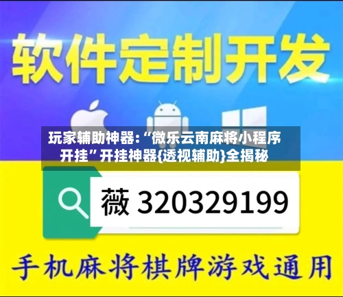 玩家辅助神器:“微乐云南麻将小程序开挂	”开挂神器{透视辅助}全揭秘-第2张图片