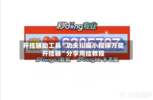 开挂辅助工具“功夫川麻小程序万能开挂器	”分享用挂教程-第2张图片