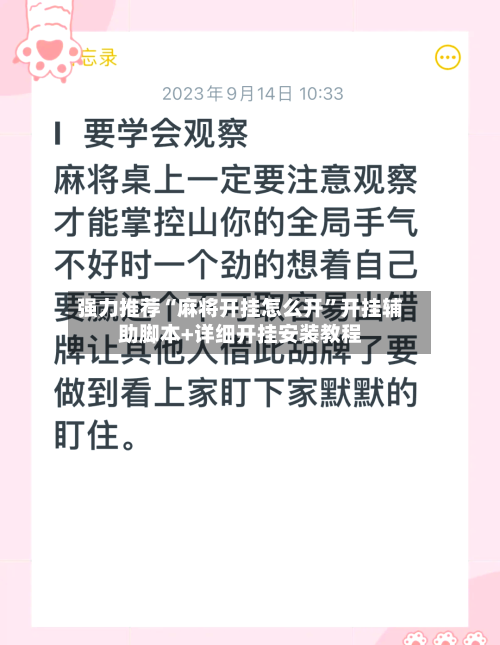 强力推荐“麻将开挂怎么开	”开挂辅助脚本+详细开挂安装教程-第2张图片