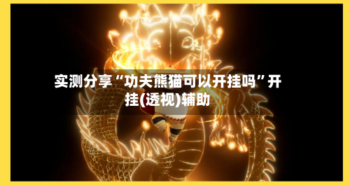 实测分享“功夫熊猫可以开挂吗”开挂(透视)辅助-第3张图片