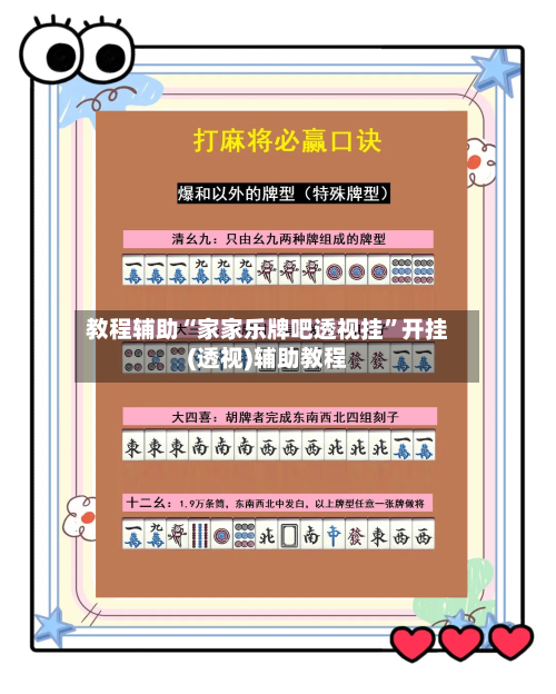 教程辅助“家家乐牌吧透视挂”开挂(透视)辅助教程-第2张图片