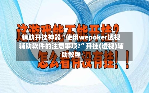 辅助开挂神器“使用wepoker透视辅助软件的注意事项?”开挂(透视)辅助教程-第3张图片