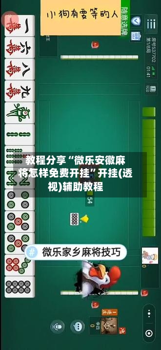 教程分享“微乐安徽麻将怎样免费开挂	”开挂(透视)辅助教程-第2张图片