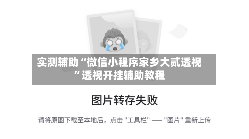 实测辅助“微信小程序家乡大贰透视	”透视开挂辅助教程-第1张图片