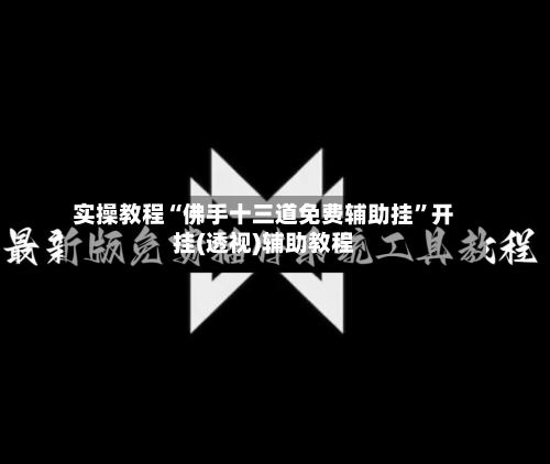 实操教程“佛手十三道免费辅助挂”开挂(透视)辅助教程-第2张图片