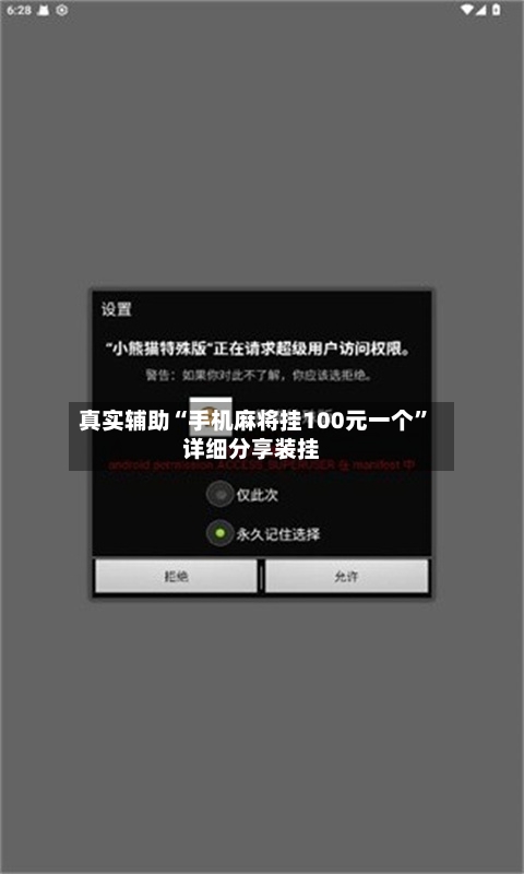 真实辅助“手机麻将挂100元一个”详细分享装挂-第3张图片