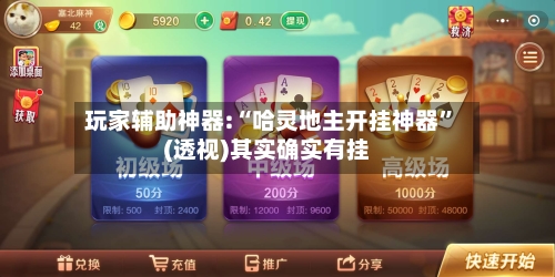 玩家辅助神器:“哈灵地主开挂神器”(透视)其实确实有挂-第1张图片