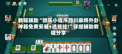 教程辅助“微乐小程序四川麻将外卦神器免费安装+透视挂!”详细辅助教程分享-第2张图片