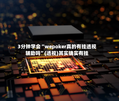 3分钟学会“wepoker真的有挂透视辅助吗”(透视)其实确实有挂-第3张图片