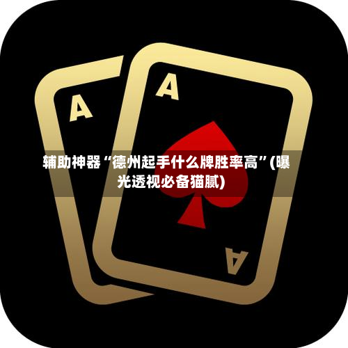 辅助神器“德州起手什么牌胜率高”(曝光透视必备猫腻)-第2张图片