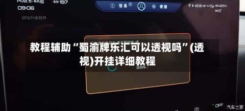 教程辅助“蜀渝牌乐汇可以透视吗”(透视)开挂详细教程-第2张图片