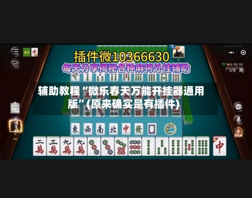 辅助教程“微乐春天万能开挂器通用版”(原来确实是有插件)-第2张图片