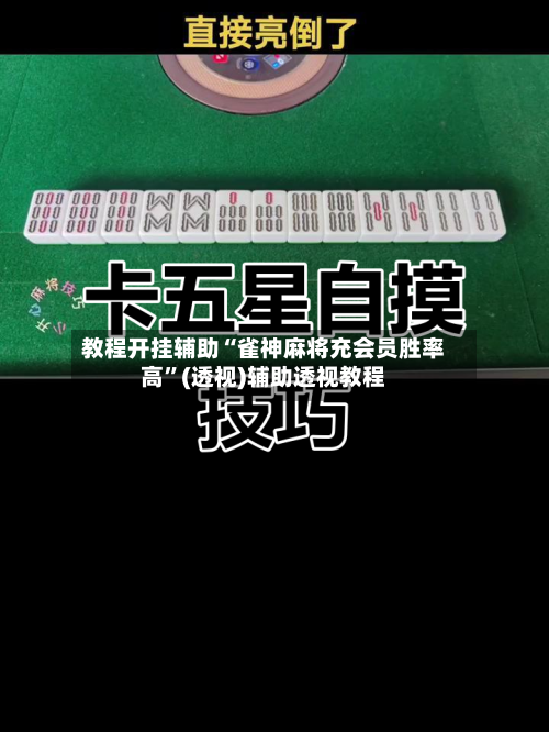 教程开挂辅助“雀神麻将充会员胜率高”(透视)辅助透视教程-第1张图片