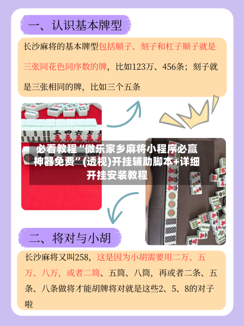 必看教程“微乐家乡麻将小程序必赢神器免费”(透视)开挂辅助脚本+详细开挂安装教程-第3张图片