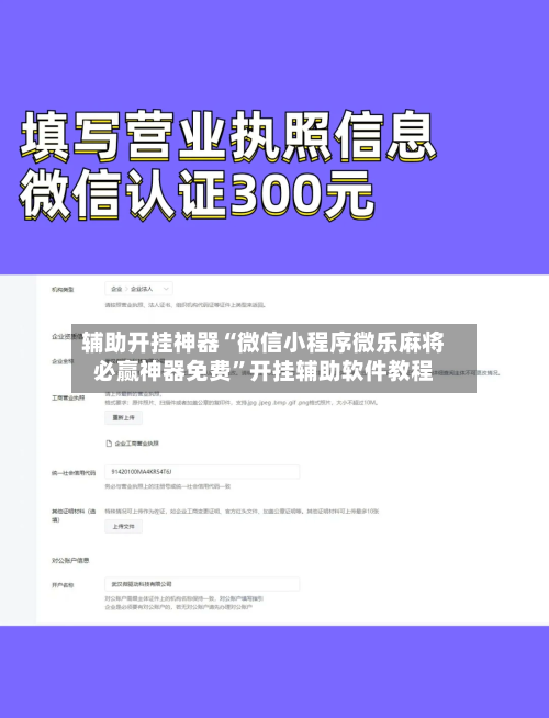 辅助开挂神器“微信小程序微乐麻将必赢神器免费”开挂辅助软件教程-第1张图片