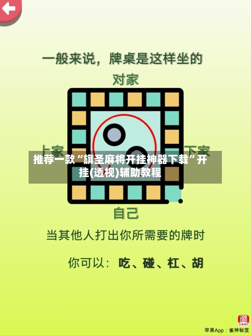 推荐一款“旗圣麻将开挂神器下载	”开挂(透视)辅助教程-第3张图片