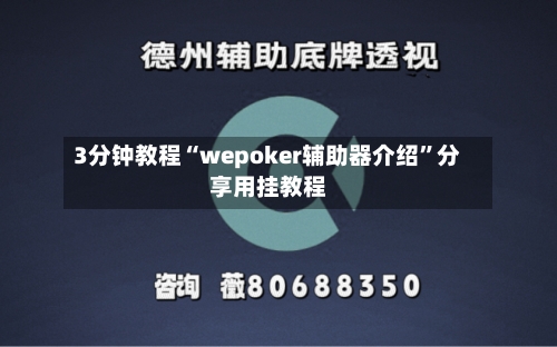 3分钟教程“wepoker辅助器介绍”分享用挂教程-第2张图片
