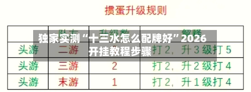 独家实测“十三水怎么配牌好”2026开挂教程步骤-第3张图片
