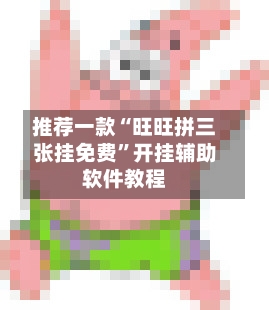 推荐一款“旺旺拼三张挂免费”开挂辅助软件教程-第3张图片