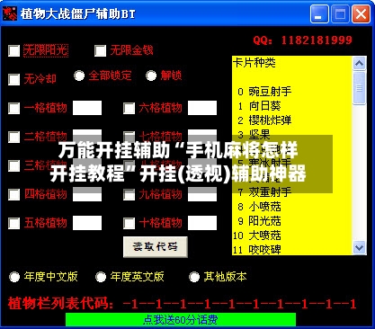 万能开挂辅助“手机麻将怎样开挂教程”开挂(透视)辅助神器-第3张图片
