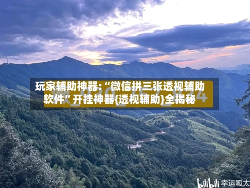 玩家辅助神器:“微信拼三张透视辅助软件”开挂神器{透视辅助}全揭秘-第1张图片