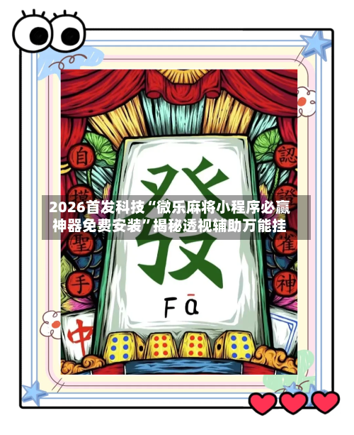 2026首发科技“微乐麻将小程序必赢神器免费安装”揭秘透视辅助万能挂-第1张图片