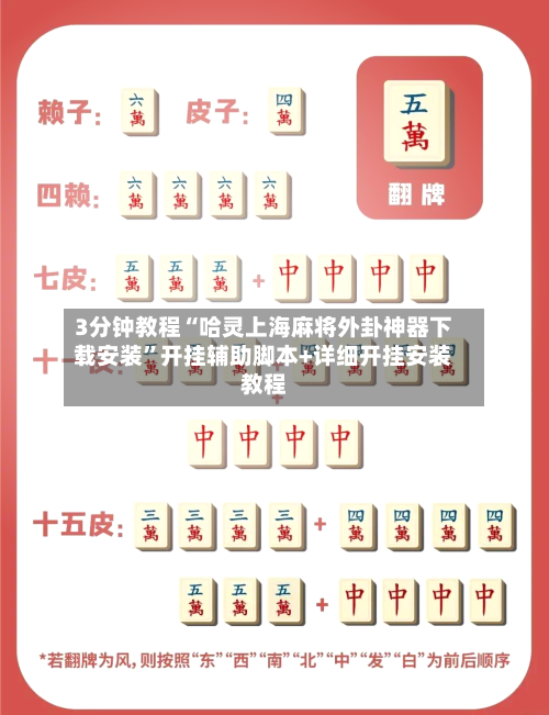 3分钟教程“哈灵上海麻将外卦神器下载安装	”开挂辅助脚本+详细开挂安装教程-第2张图片