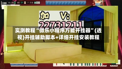 实测教程“微乐小程序万能开挂器”(透视)开挂辅助脚本+详细开挂安装教程-第3张图片