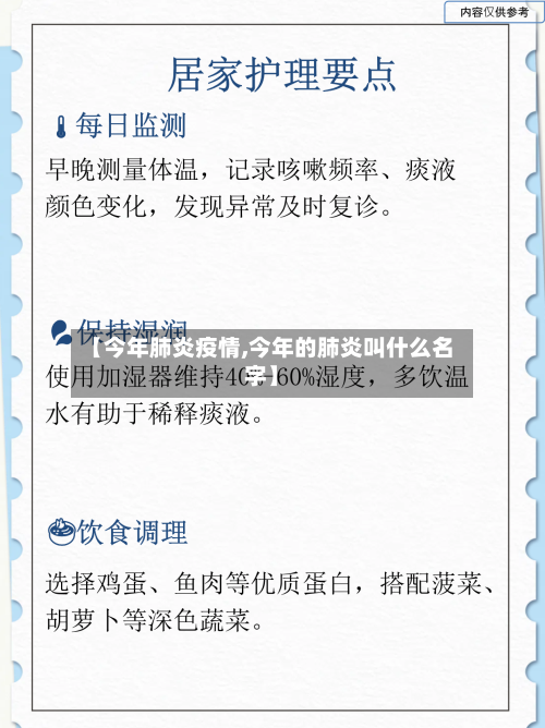 【今年肺炎疫情,今年的肺炎叫什么名字】-第1张图片